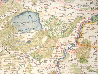 Mappa delle Fiandre al tempo della Guerra dei Trent